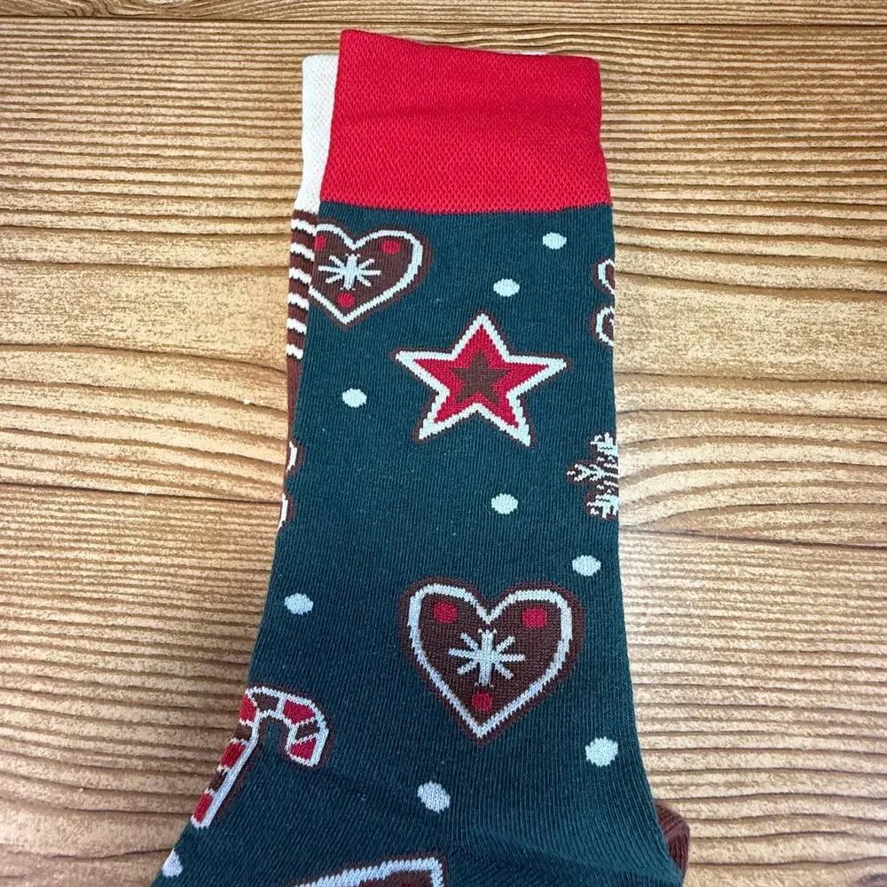 New Adult Christmas Gingerbread Cookie Socks Many Mornings Great Gift